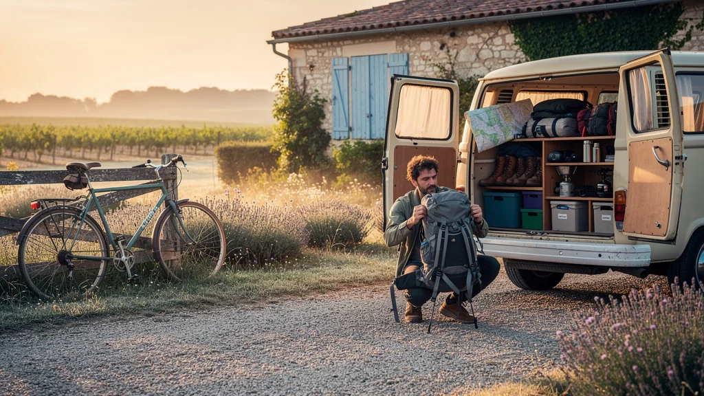 Préparation d'une randonnée en van de Dijon à Camargue, 1200 km, entre défis et lâcher-prise