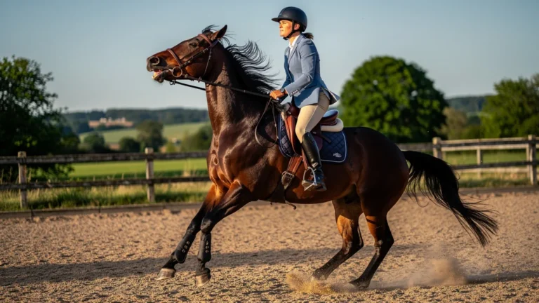 Réaction vive de ma jument après avoir serré la sangle trop vite, moment d'équitation intense en extérieur